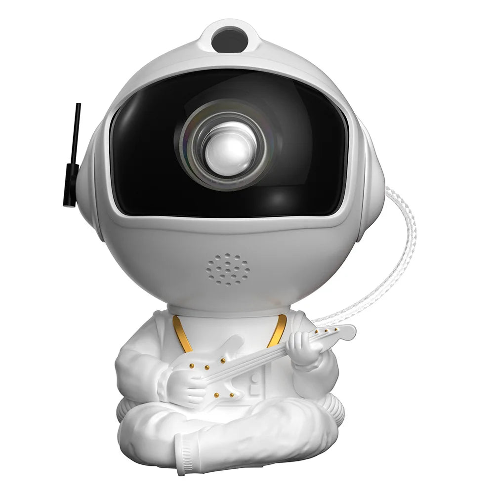 "Sitting Astronaut Star Projector – Chill LED Nebula Lamp for Cozy Nights"