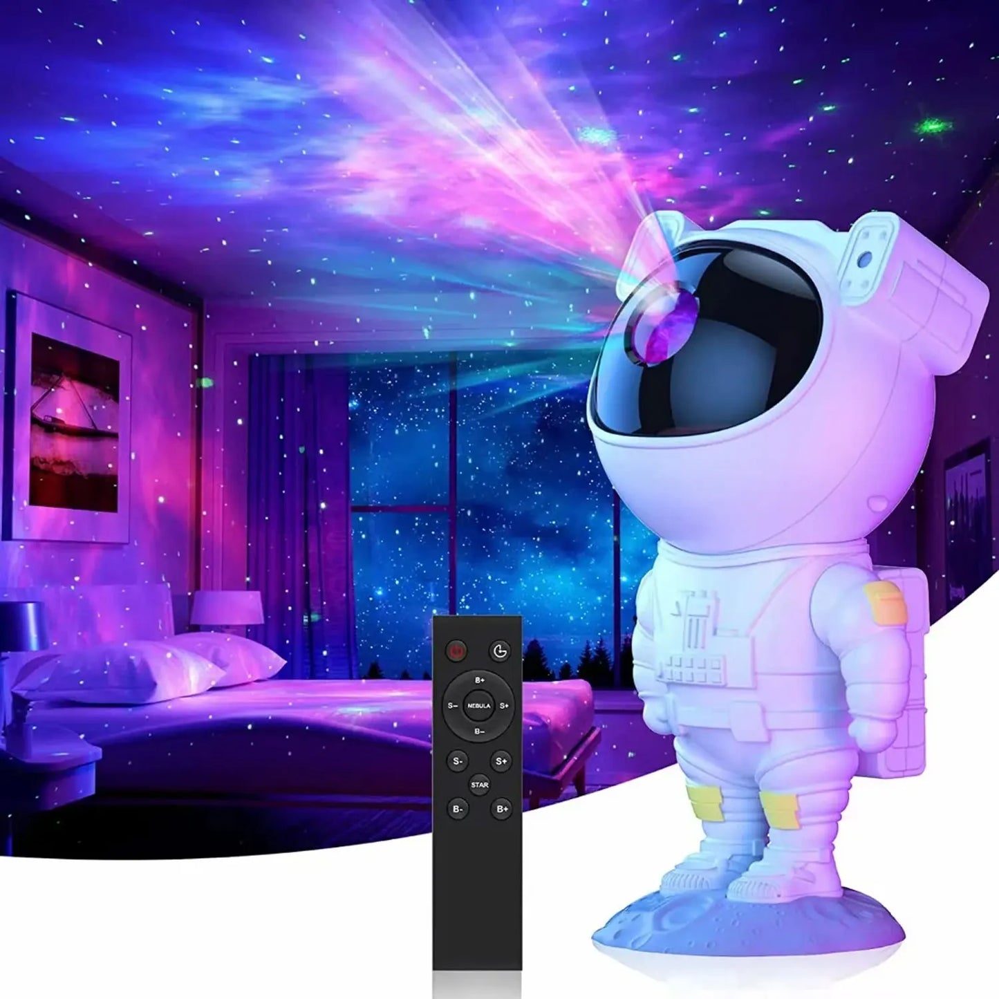 Galaxy Star Astronaut Projector LED Night